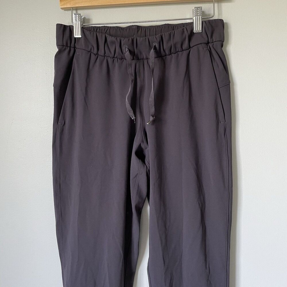 Lululemon On The Fly Athletic Performance Pants Black Gray Women's 6 Tall 31.5" - Picture 3 of 11
